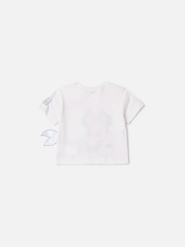 Blusa da Minnie Sereia com Aplique 3D Perola