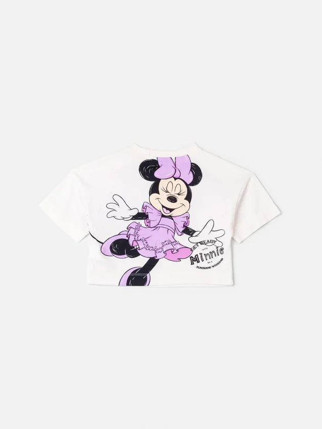Blusa da Minnie com Detalhes em Tule Lilás