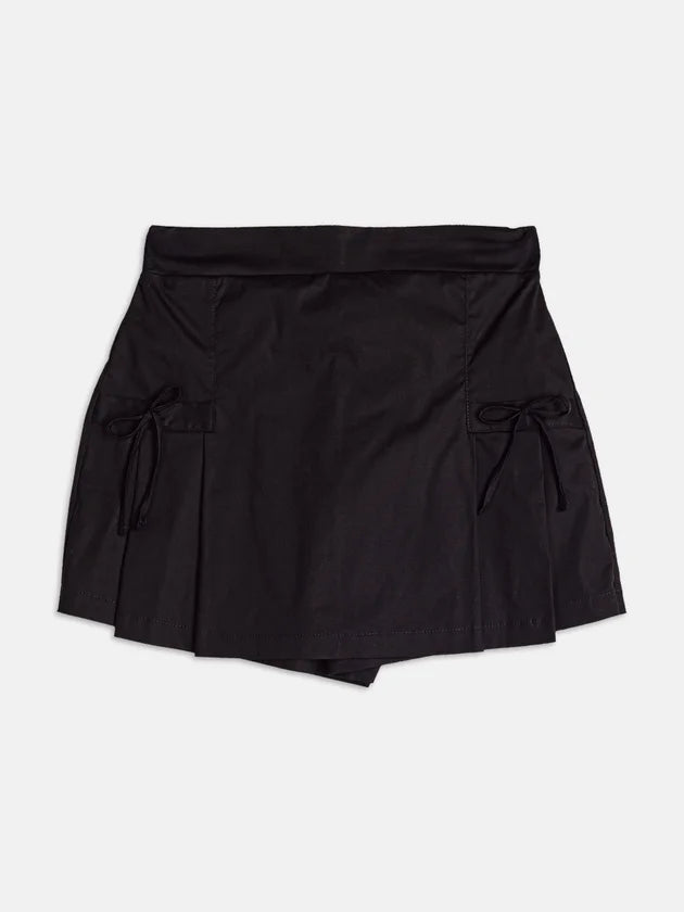 Short Saia Preto com Pregas I Am