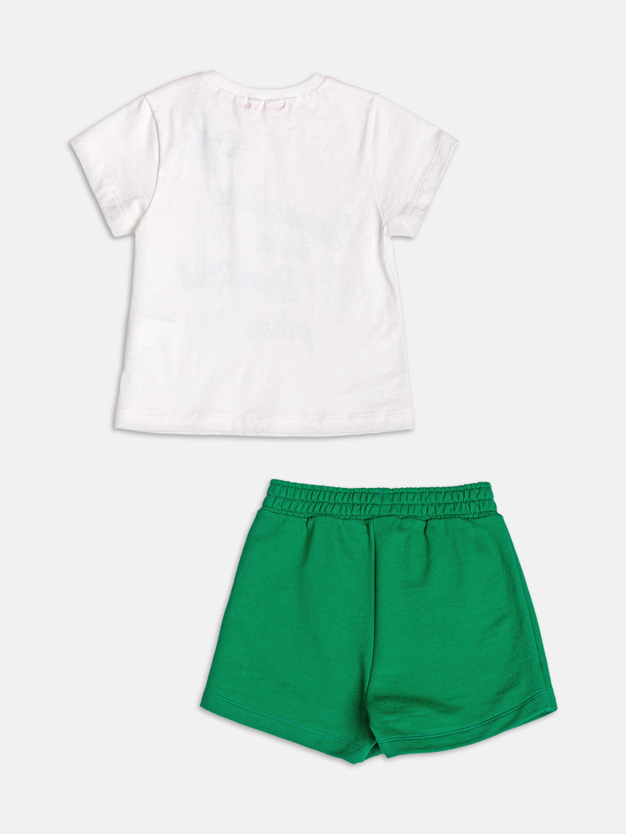 Conjunto Blusa e Shorts Verde Lacinho Momi