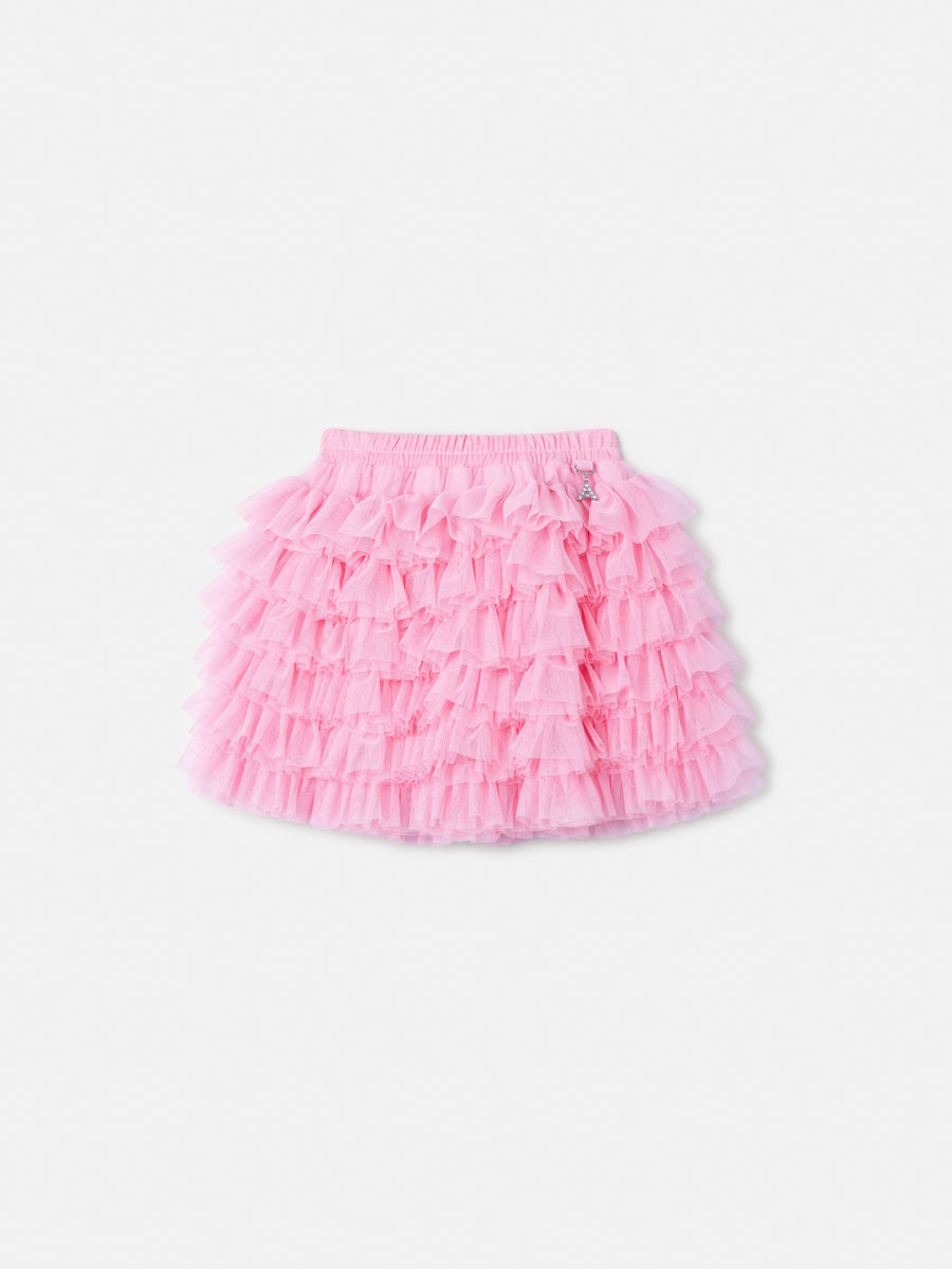 Saia Tule Tutu Rosa Anime