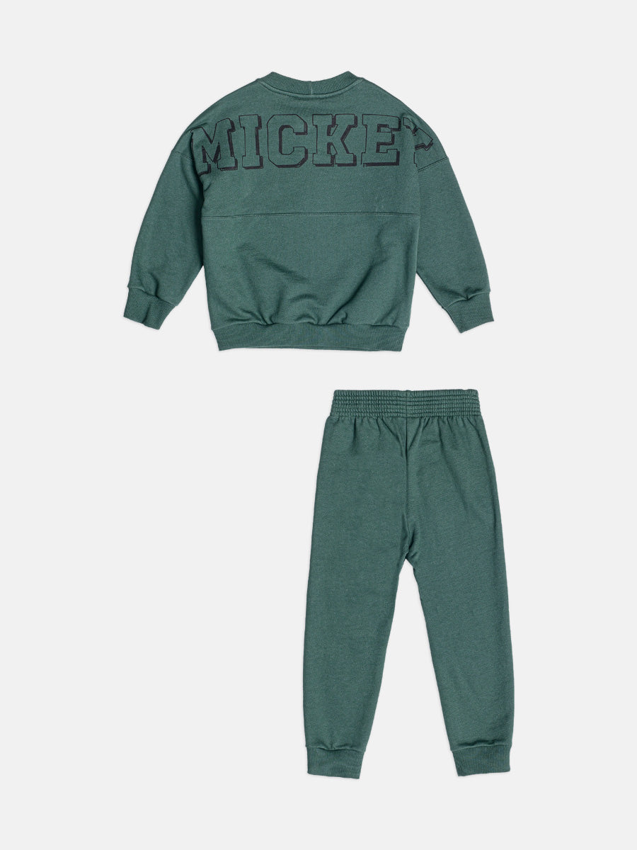 Conjunto Casaco e Calca Verde Mickey College Youccie