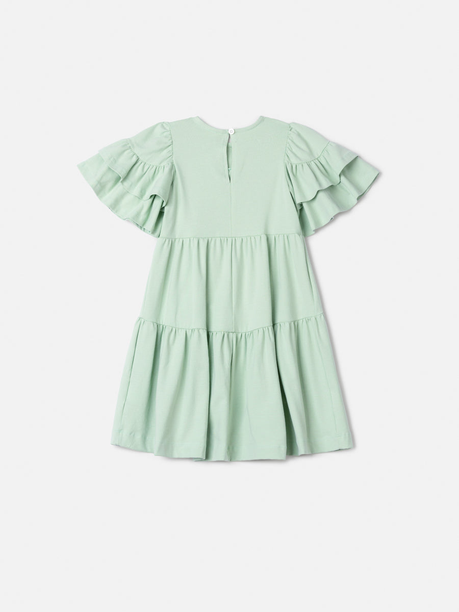 Vestido Malha Verde Anime