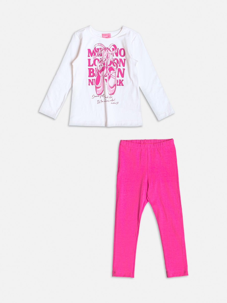 Conjunto Manga Longa Blusa Leggin Perola - BambolePetit