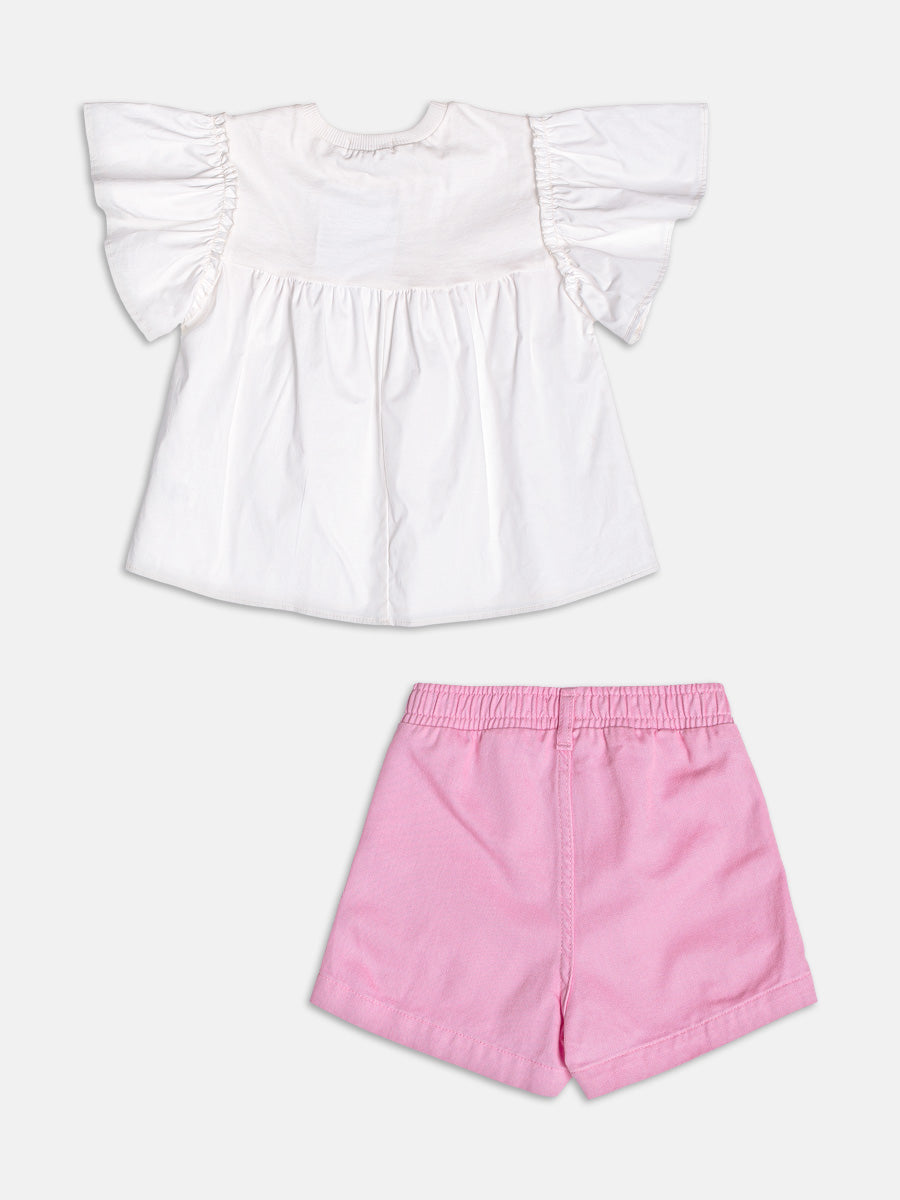 Conjunto Blusa e Shorts Maçãs Momi