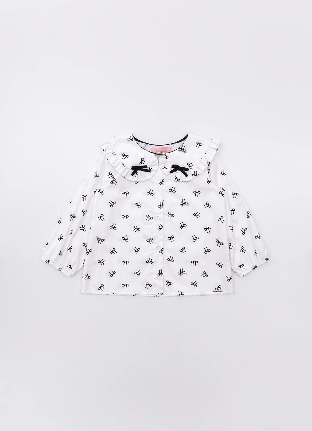 Camisa Algodão Estampada Mini Laçinhos Pituchinhus