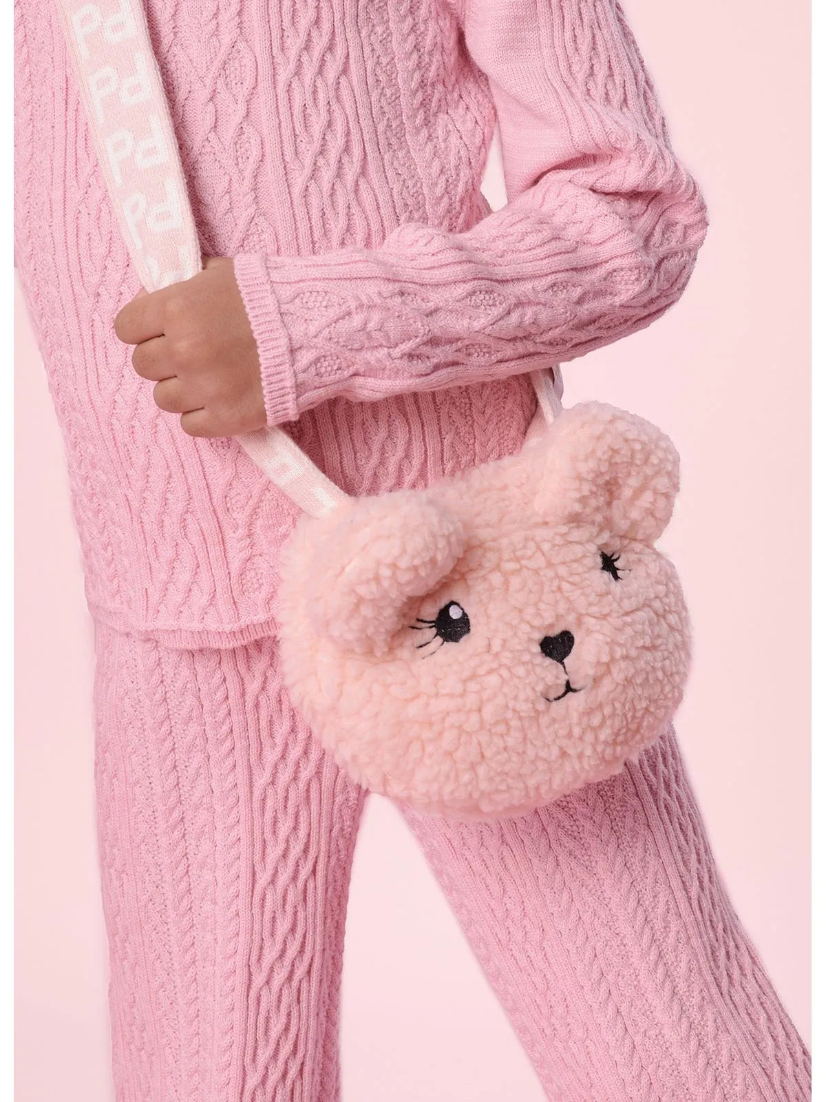 Calça Tricot Reta Pontos Texturizados Sugar Rose
