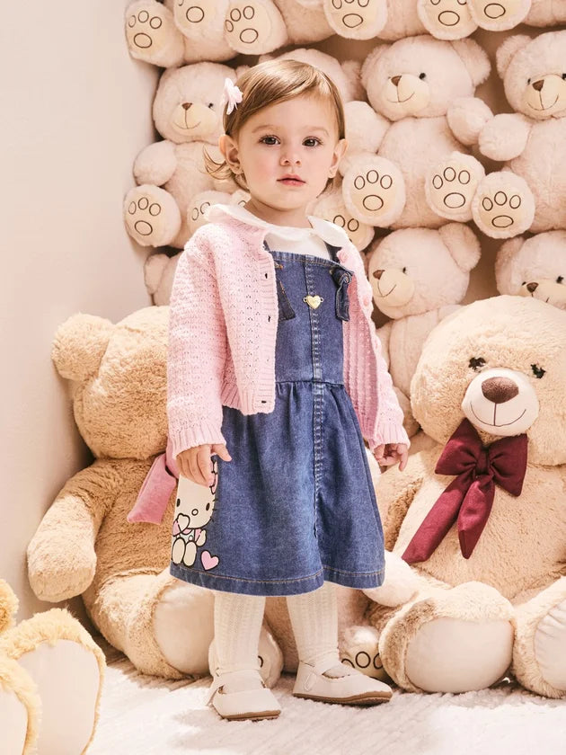 Salopete Jeans Hello Kitty Momi