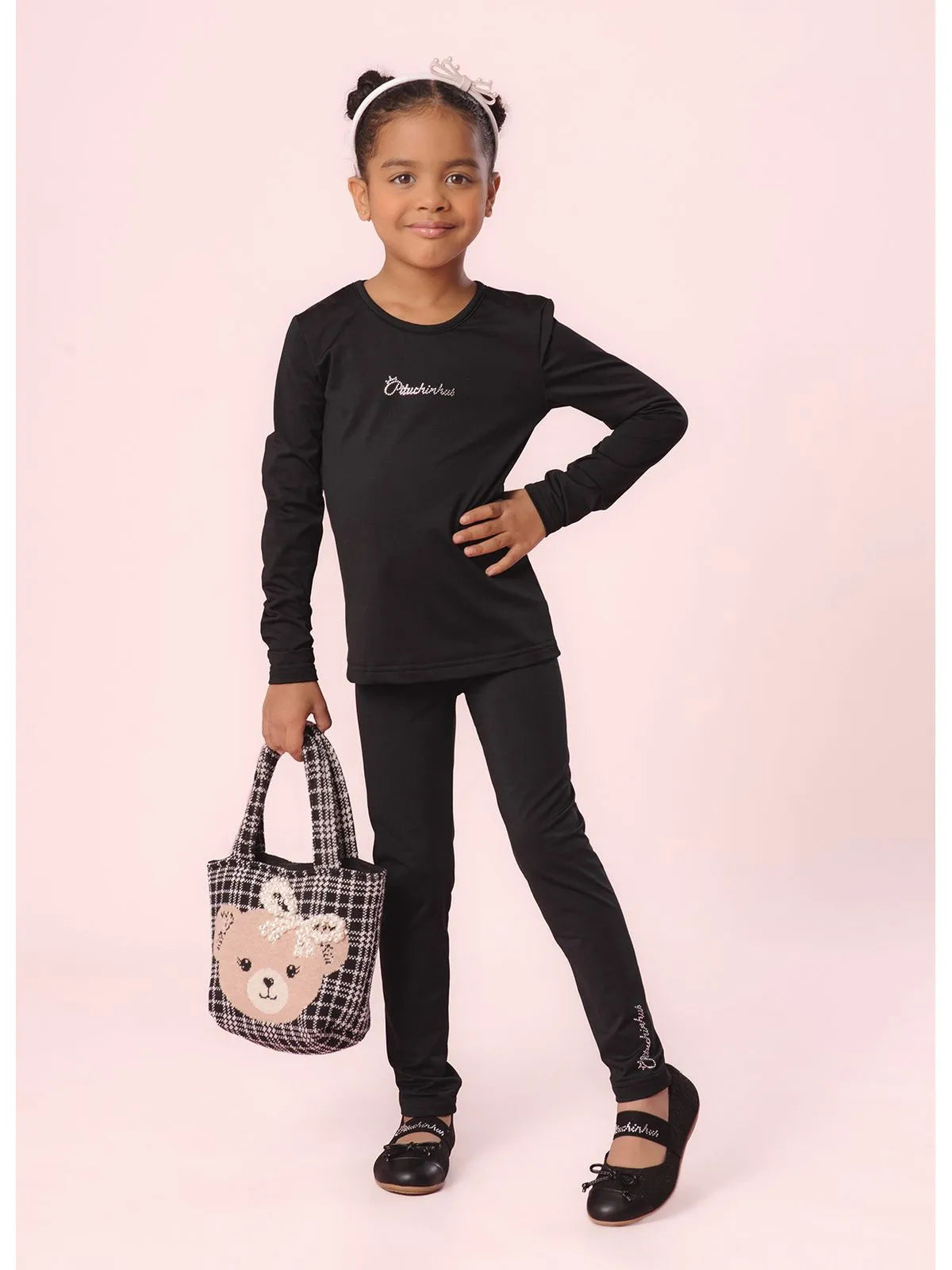 Legging Térmica Pituchinhus Preto - BambolePetit
