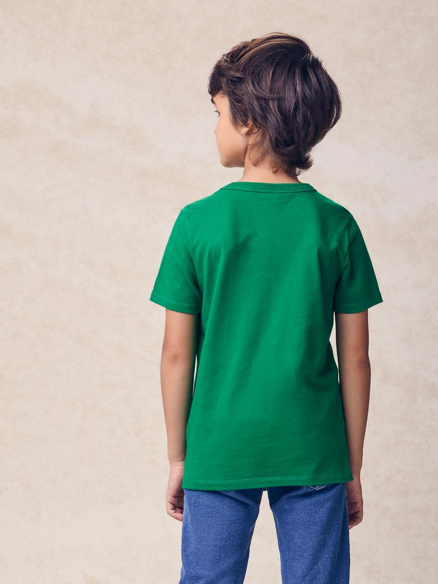 T-Shirt com Bordado Verde Youccie