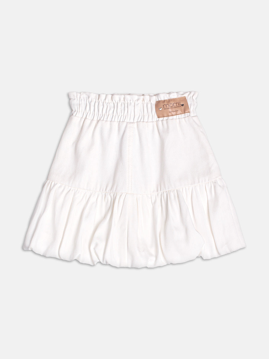 Saia Off White de Sarja Balonê Momi