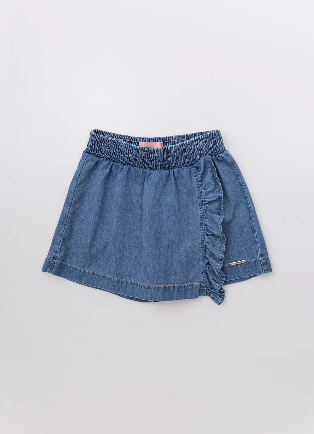 Saia Short Jeans Babadinho Pituchinhus