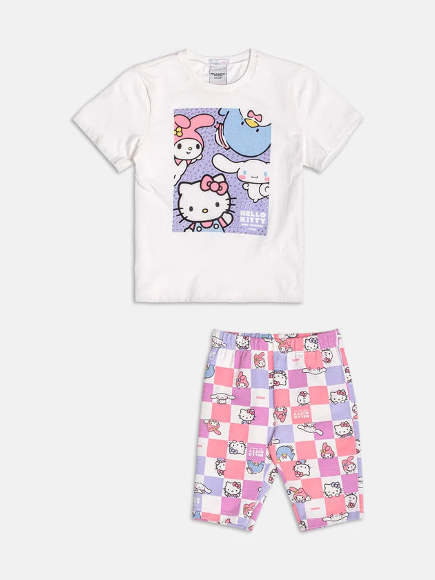 Conjunto da Hello Kitty e Amigos com Strass Momi