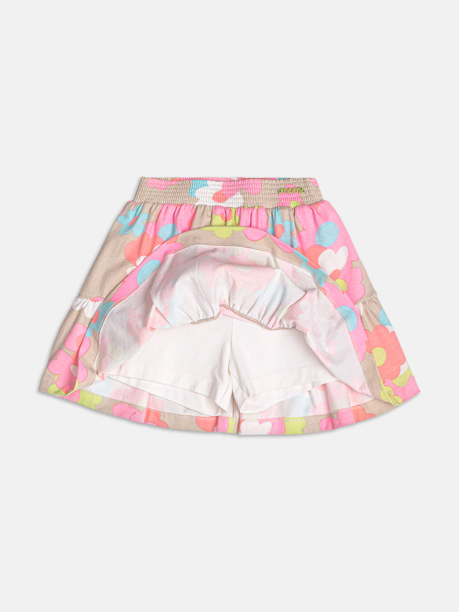 Conjunto Blusa e Saia Flores Momi