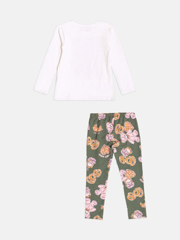 Conjunto Blusa Manga Longa Leggin Perola Momi