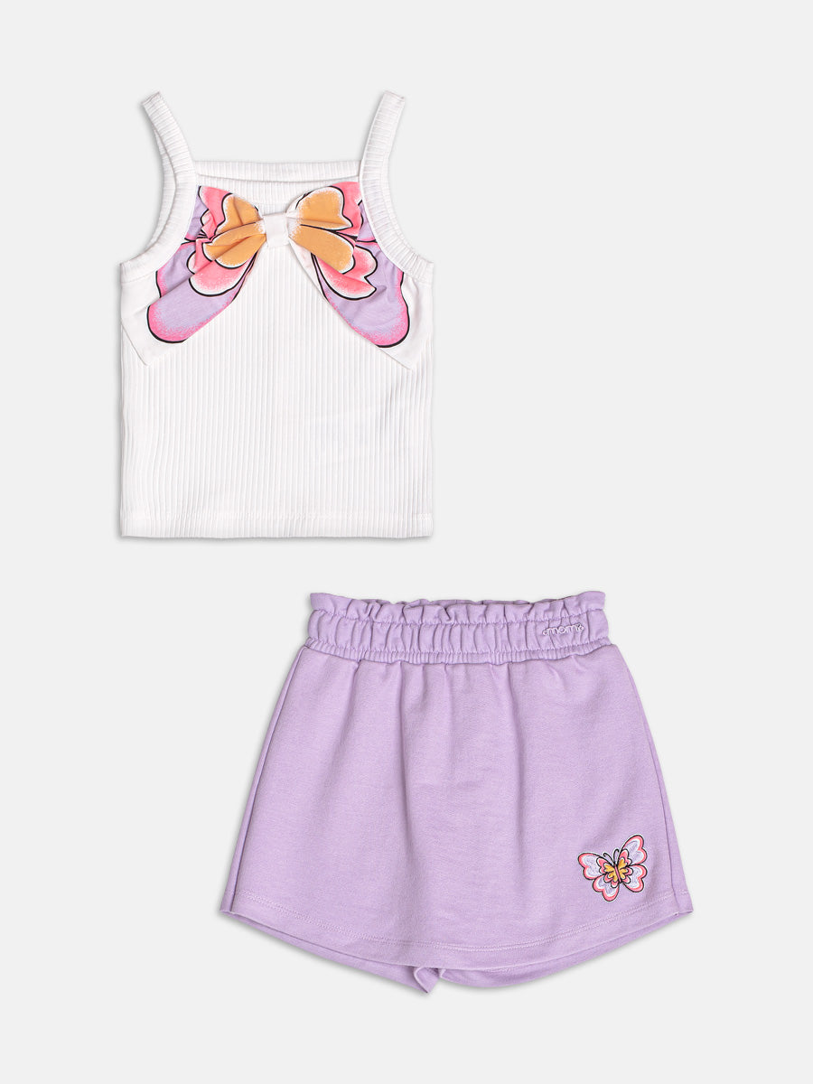 Conjunto Regata e Shorts Borboleta Momi