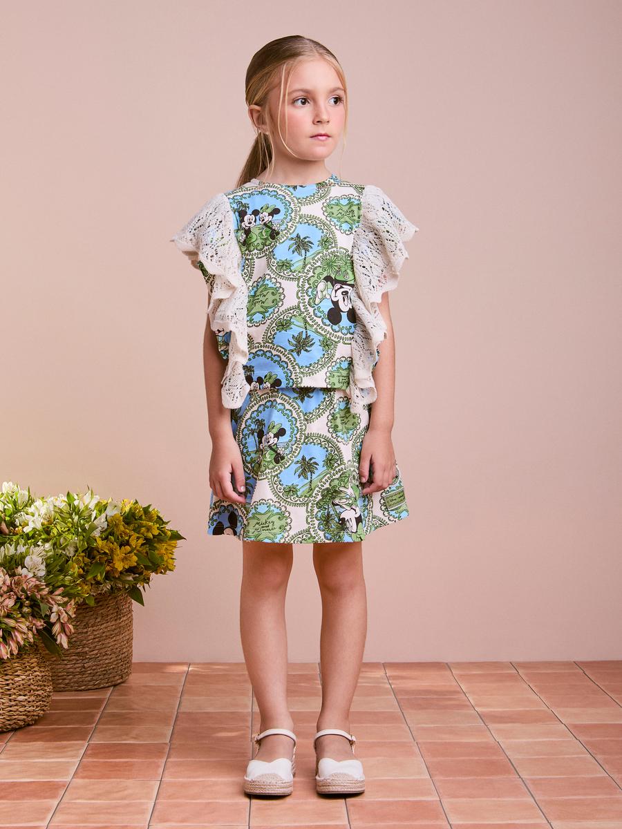 Conjunto Minnie e Mickey com Detalhes em Tricot Anime