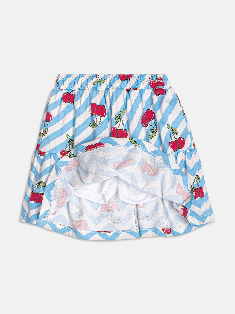 Conjunto Regata e Saia Cereja Off White Momi