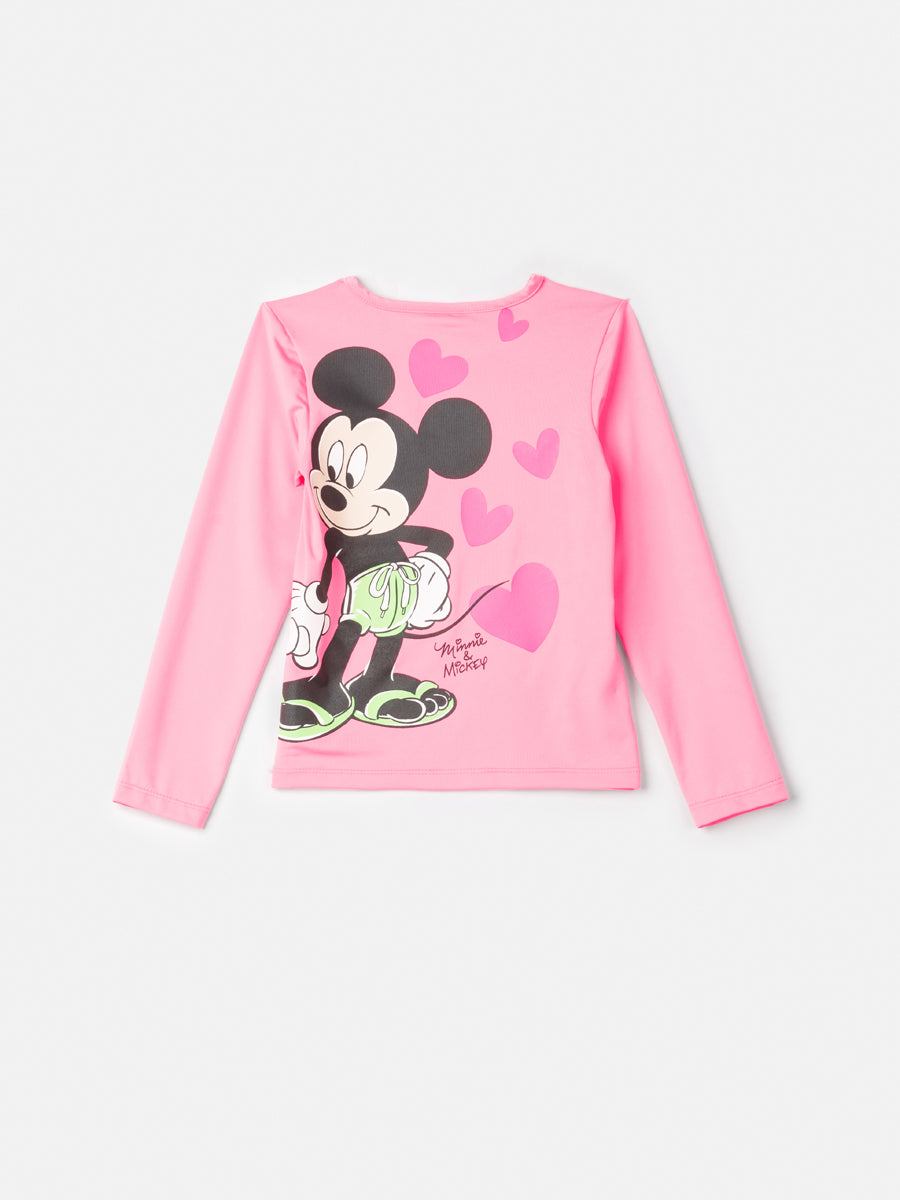 Blusa Uv Pink com Estampa da Minnie Mouse Anime