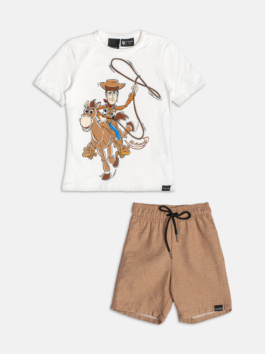 Conjunto T-Shirt e Bermuda Toy Story Youccie