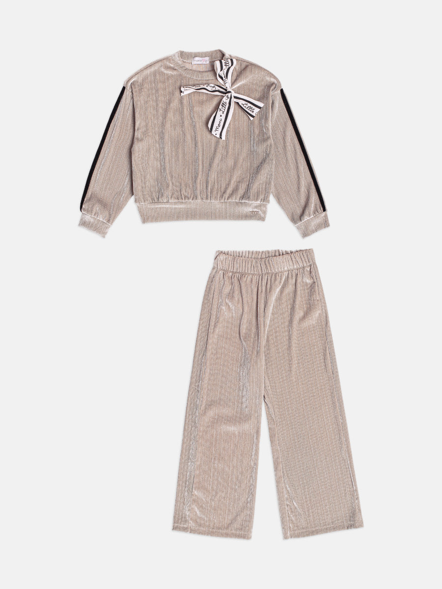 Conjunto Casaco Calca Prata Momi