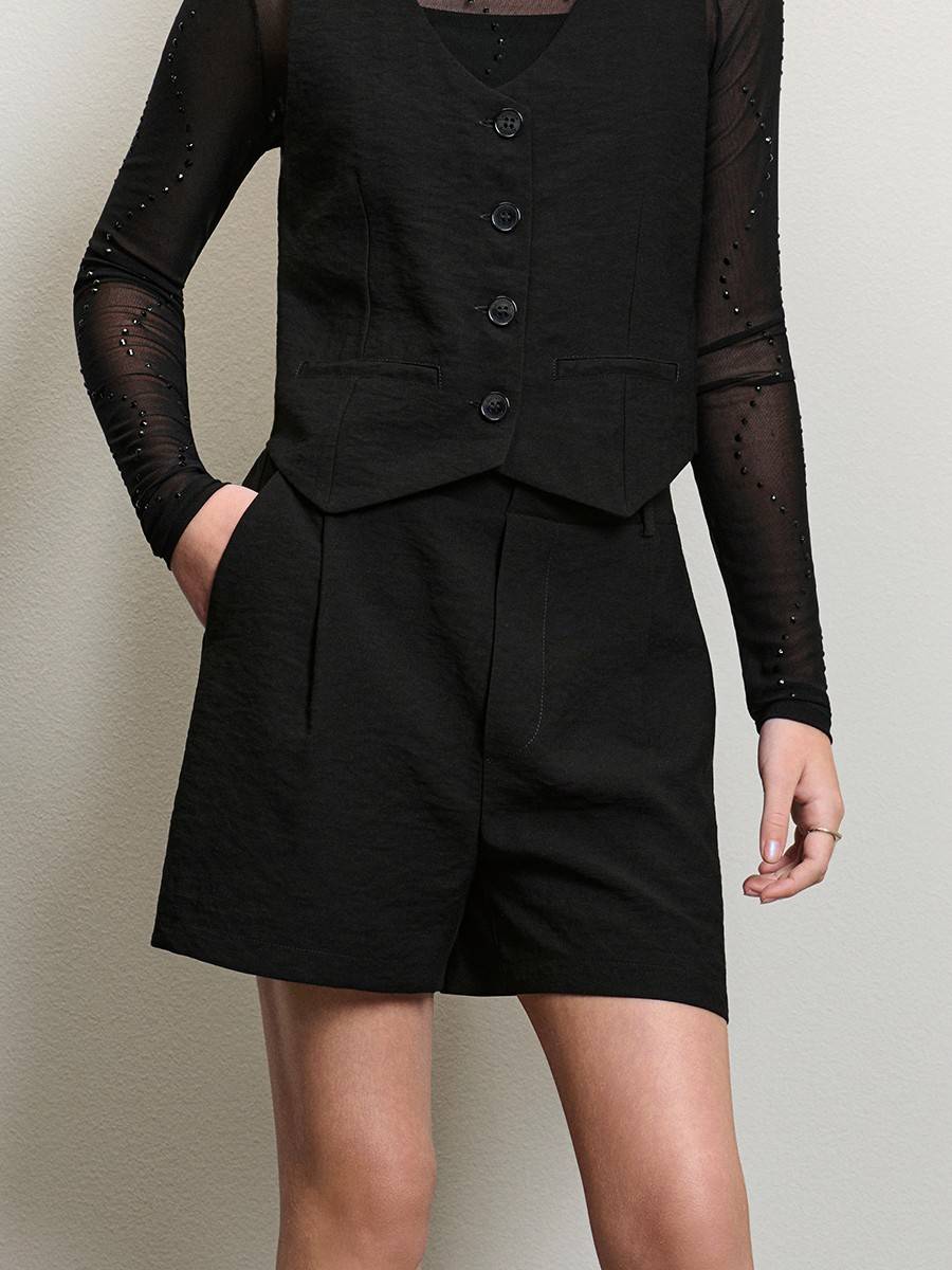 Shorts Alfaiataria Preto I Am