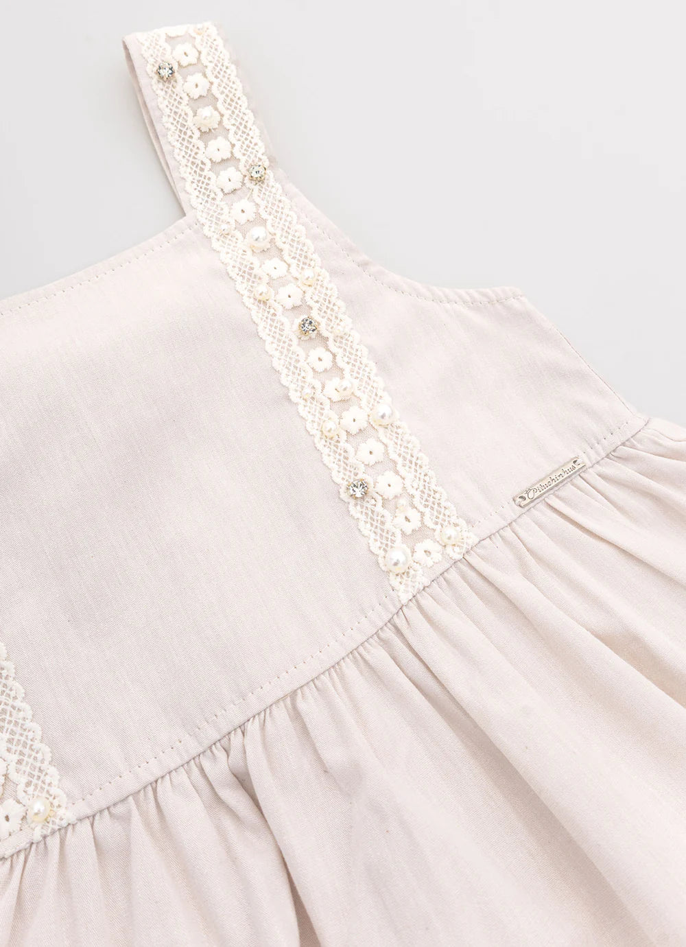Vestido Midi Babados Renda Pituchinhus