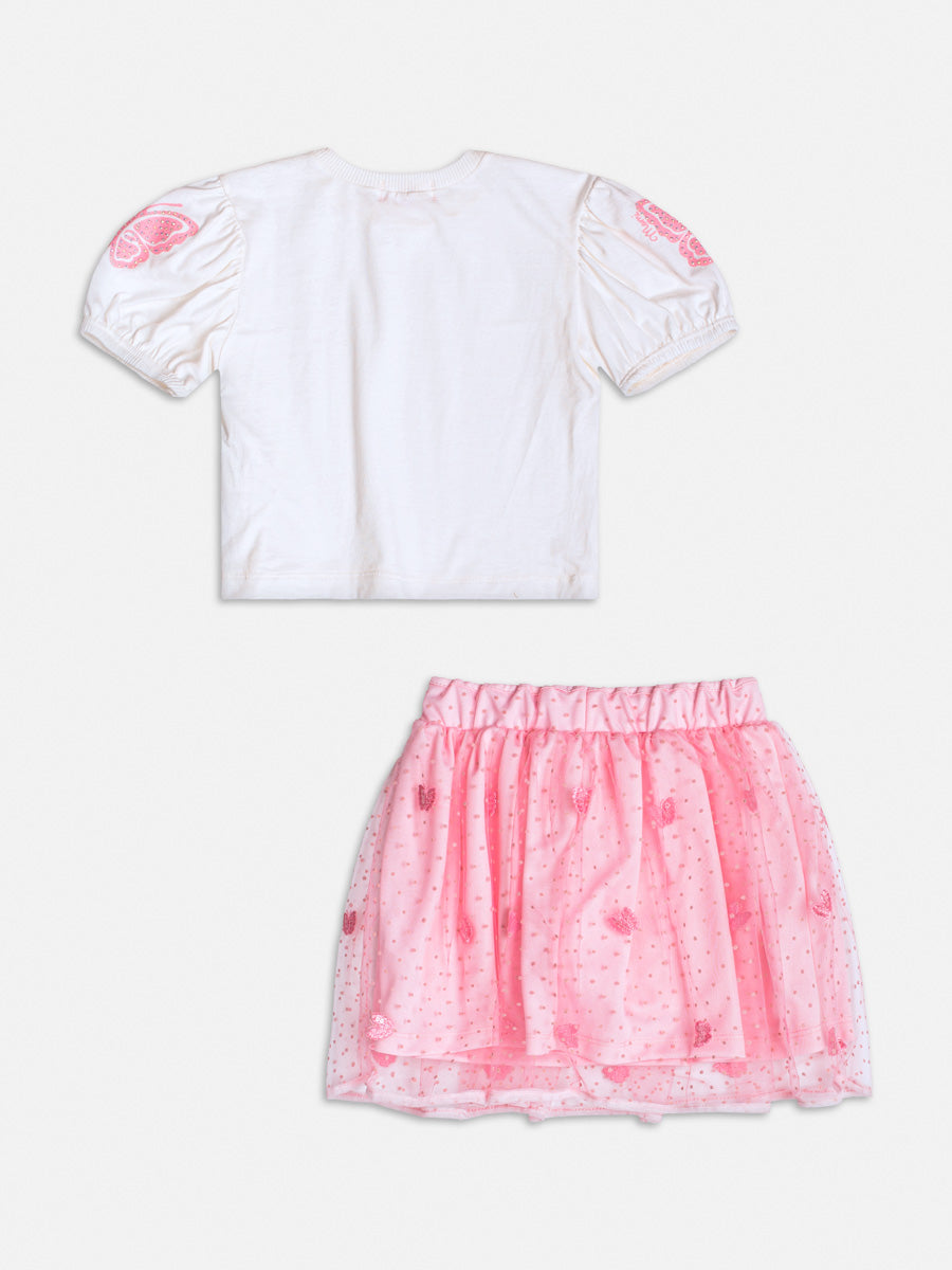 Conjunto Blusa Saia Perola - BambolePetit
