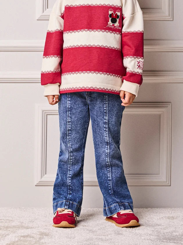 Calca Jeans Flare Jeans Animê