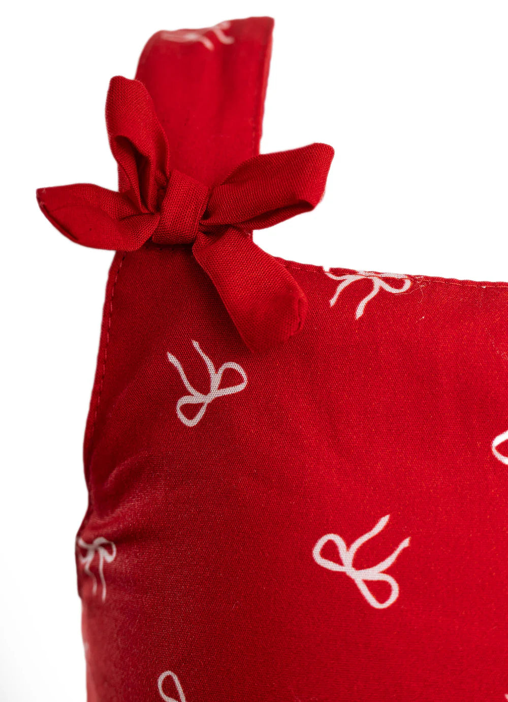 Conjunto Blusa e Pantacourt Algodão Lacinhos Natal Pituchinhus