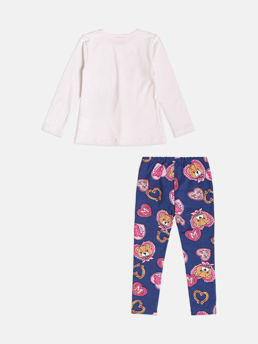 Conjunto Manga Longa Blusa e Legging Perola Momi