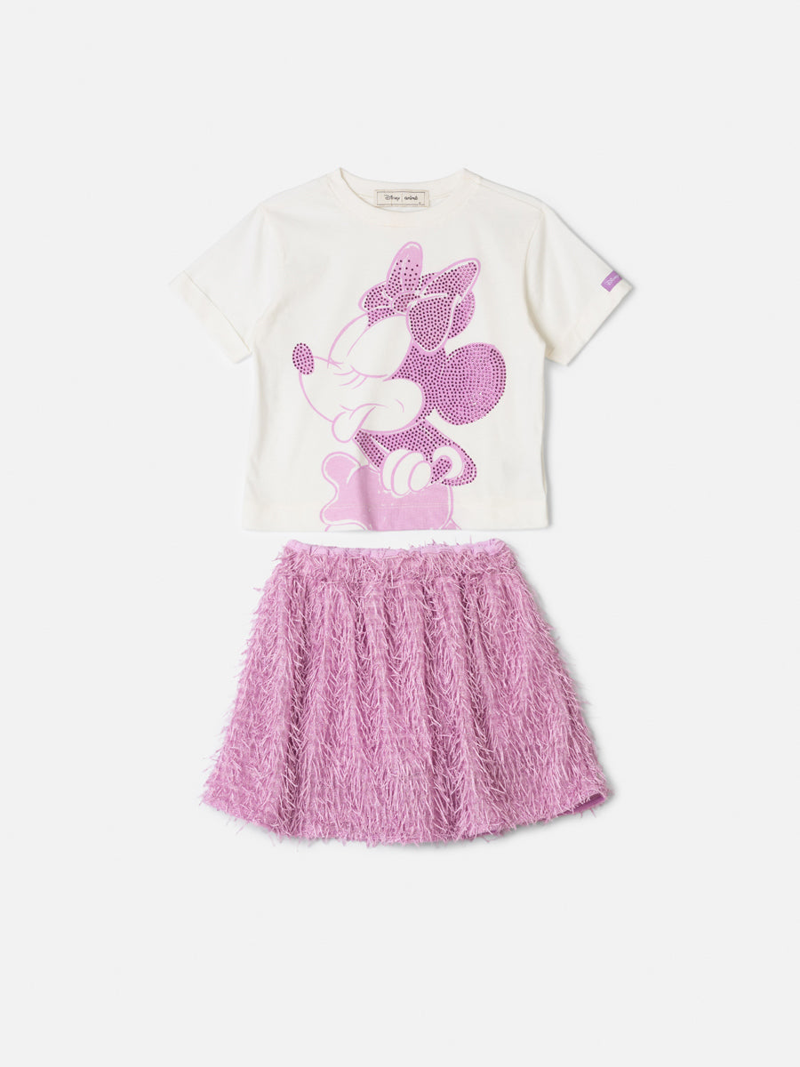 Conjunto Blusa e Saia Minnie Perola Animê