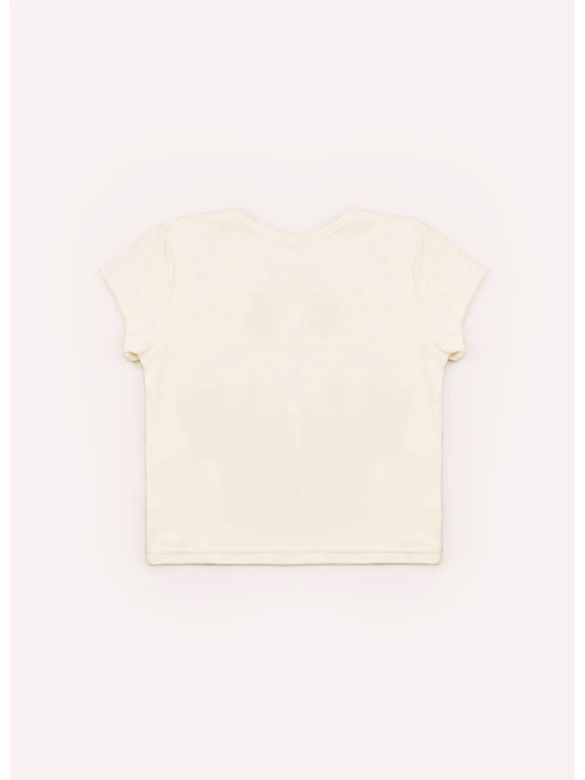 Blusa Cotton Serigrafia 3 Barbies Bonecas Cristais Off White - BambolePetit