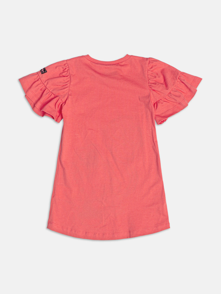 Vestido Rosa Coral da Hello Kitty Momi