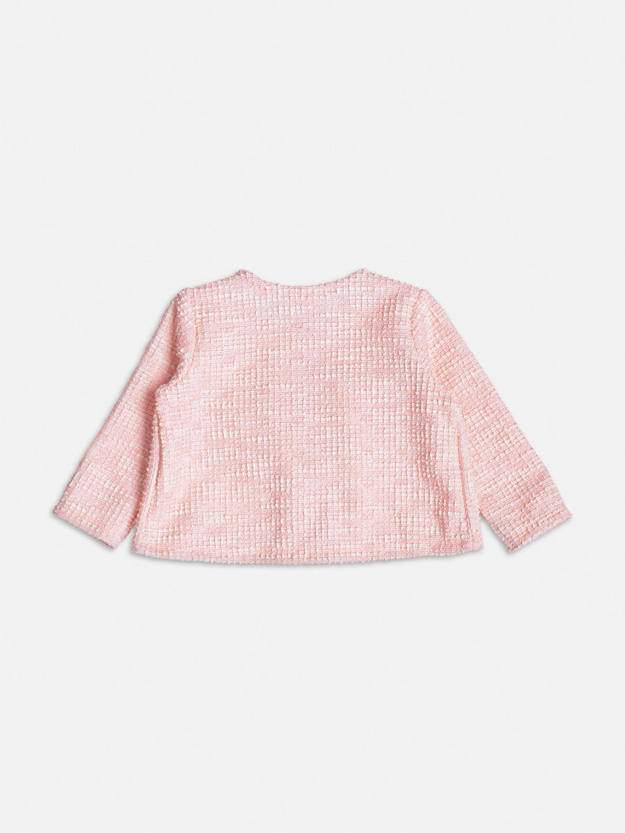 Casaco Tweed Rosa - BambolePetit