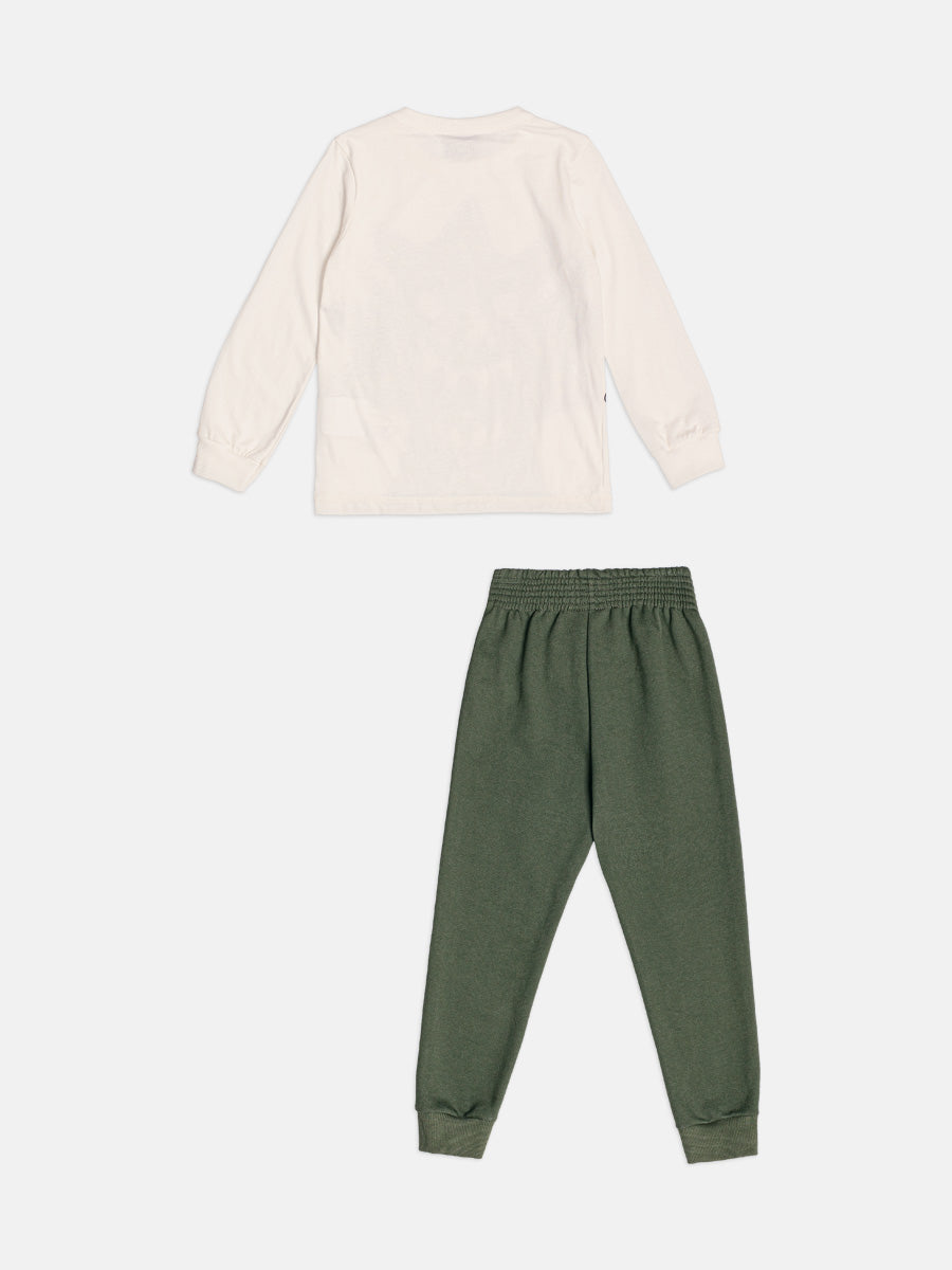 Conjunto Manga Longa T-Shirt e Calca Perola Youccie