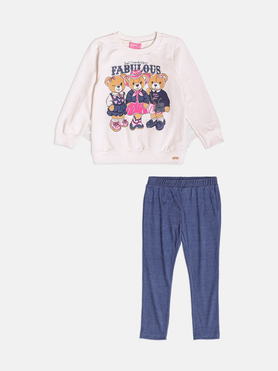 Conjunto Casaco Legging Perola Momi