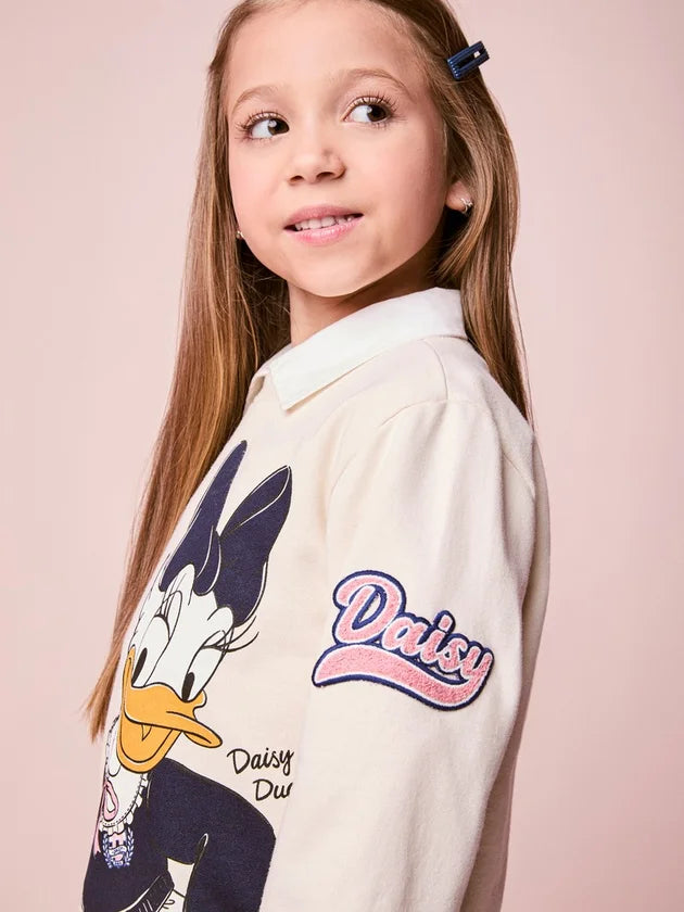 Conjunto Casaco Legging Bege Daisy Duck Momi
