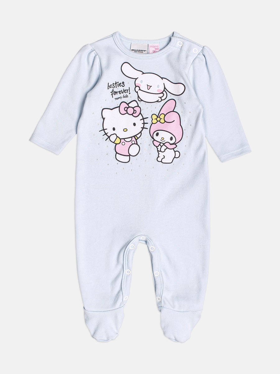 Macacao Hello Kitty Friends Azul Bebe Momi