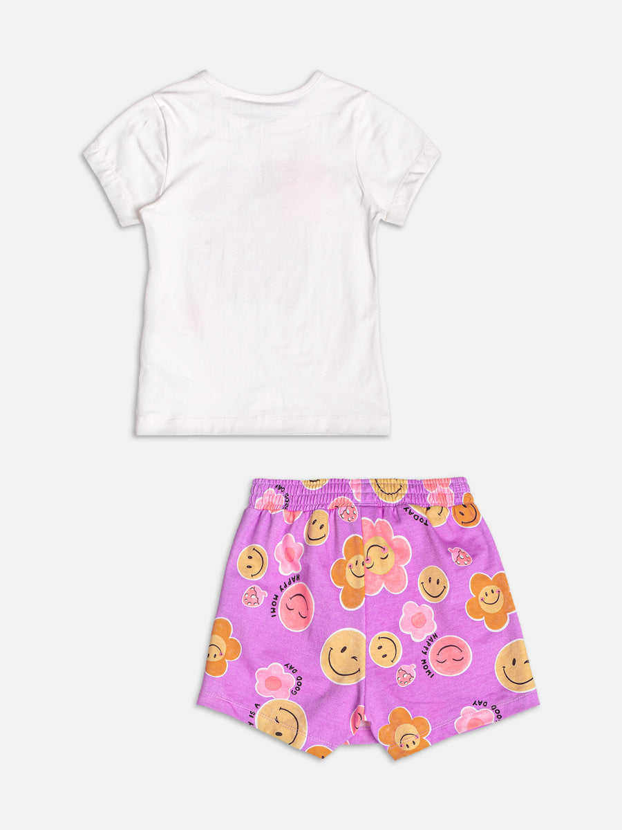 Conjunto Blusa e Shorts Smile Momi