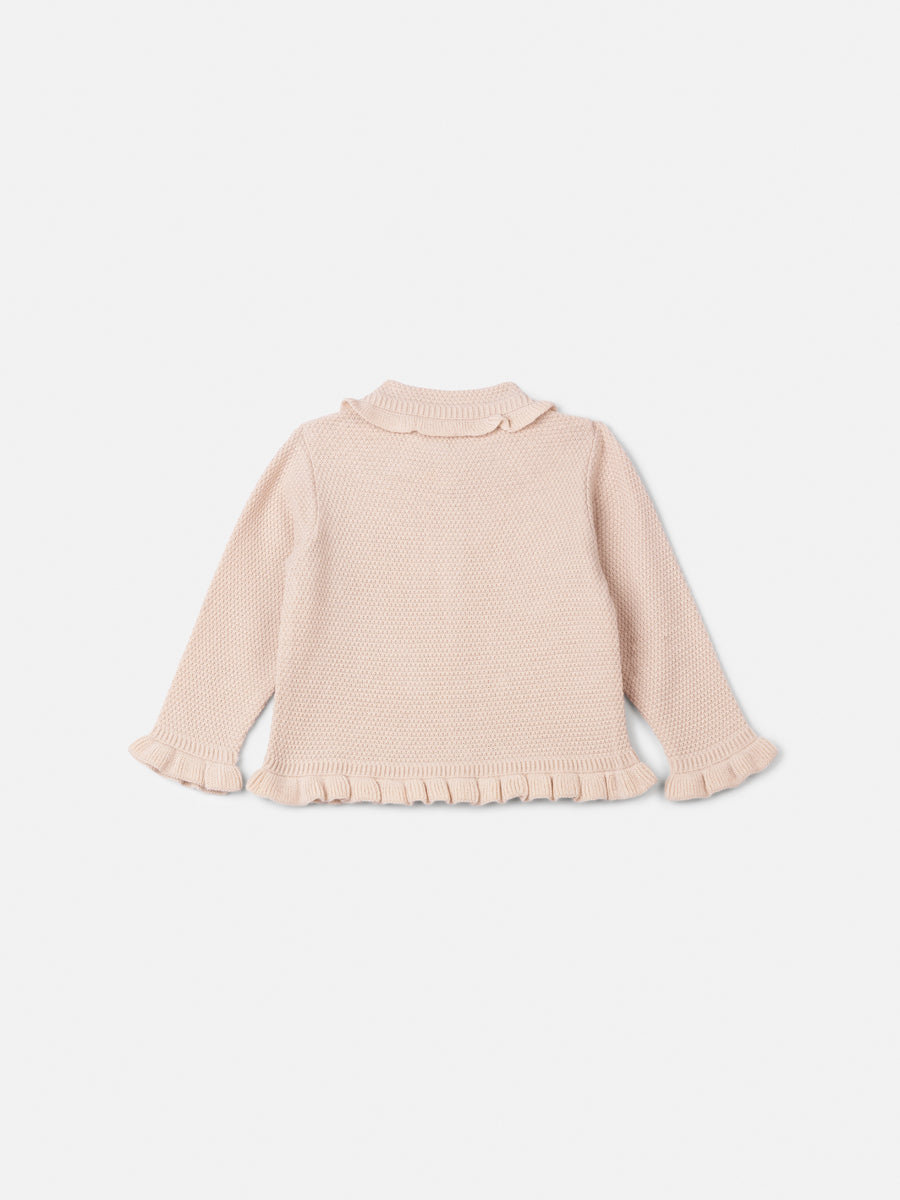 Casaco Em Tricot Cru Animê