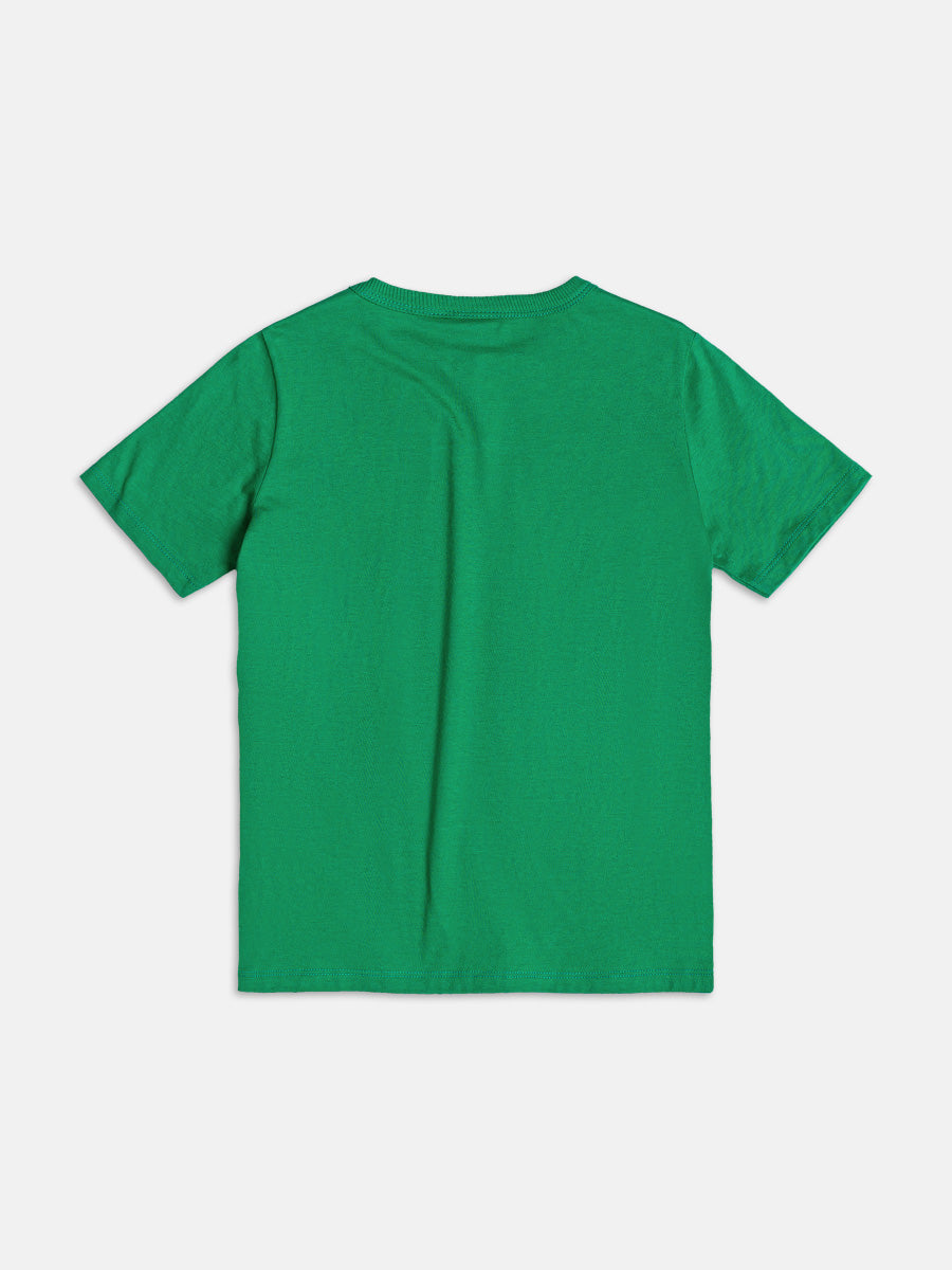 T-Shirt com Bordado Verde Youccie