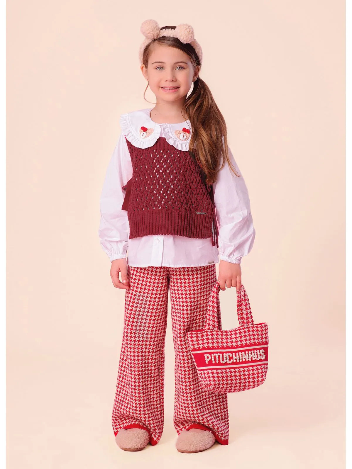 Camisa Tricoline Babadinhos Ursas Branco - BambolePetit