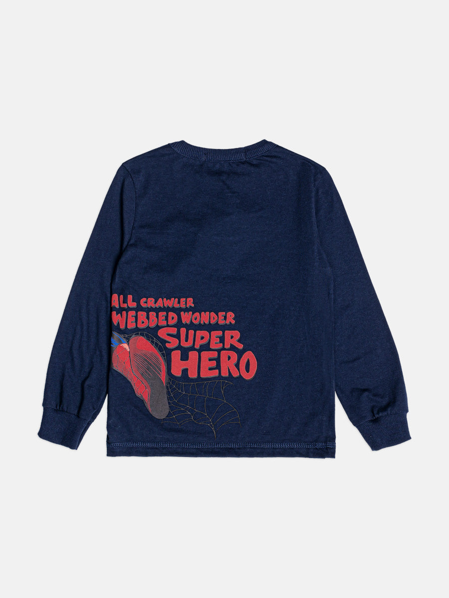 T-Shirt Homem Aranha Azul Marinho Youccie