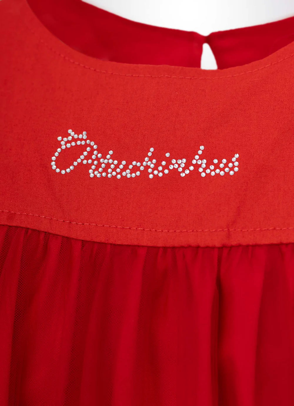 Vestido Tule Mini Lacinhos Natal Pituchinhus