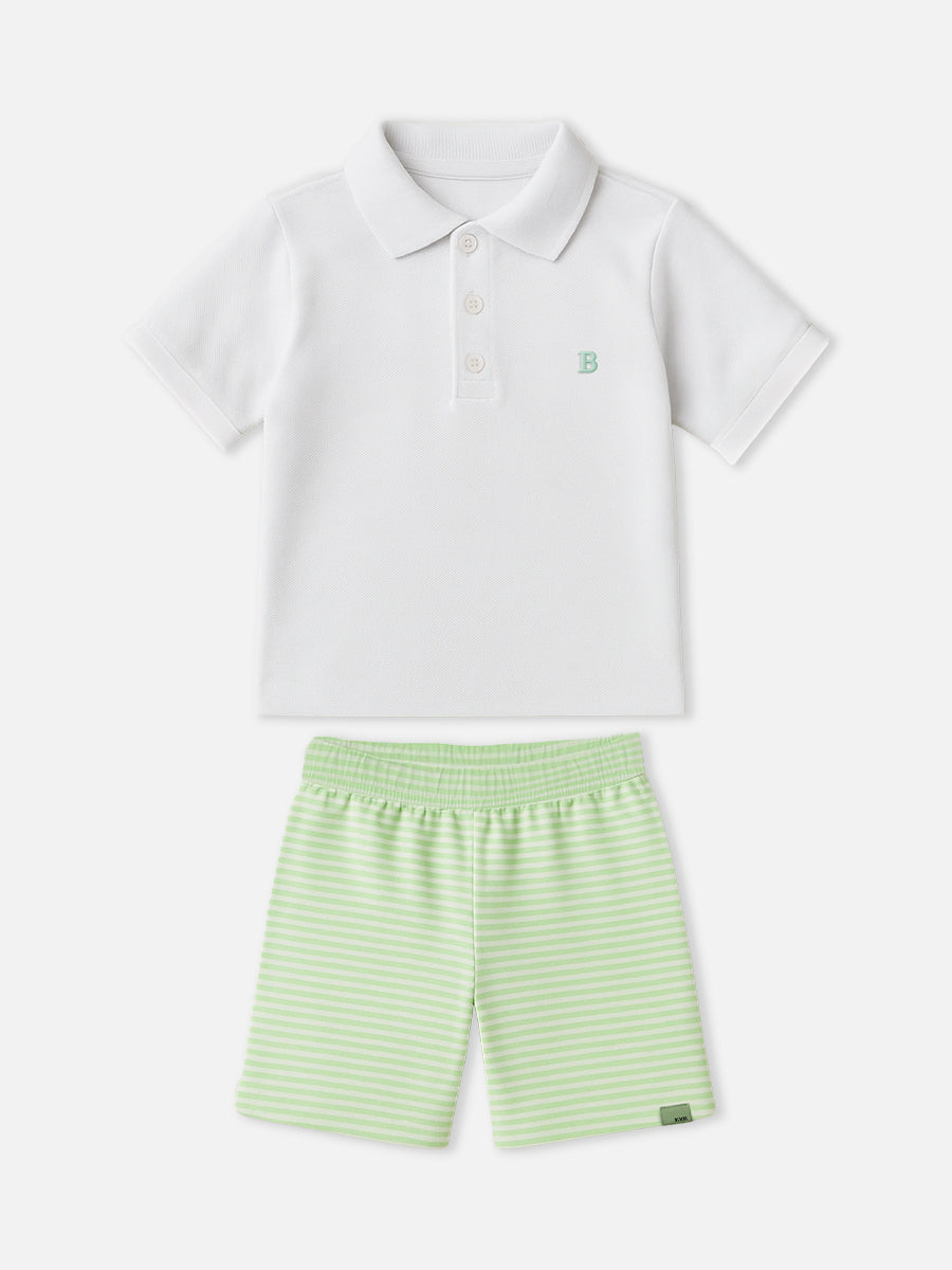 Conjunto Camisa e Bermuda Listrada Bimbi