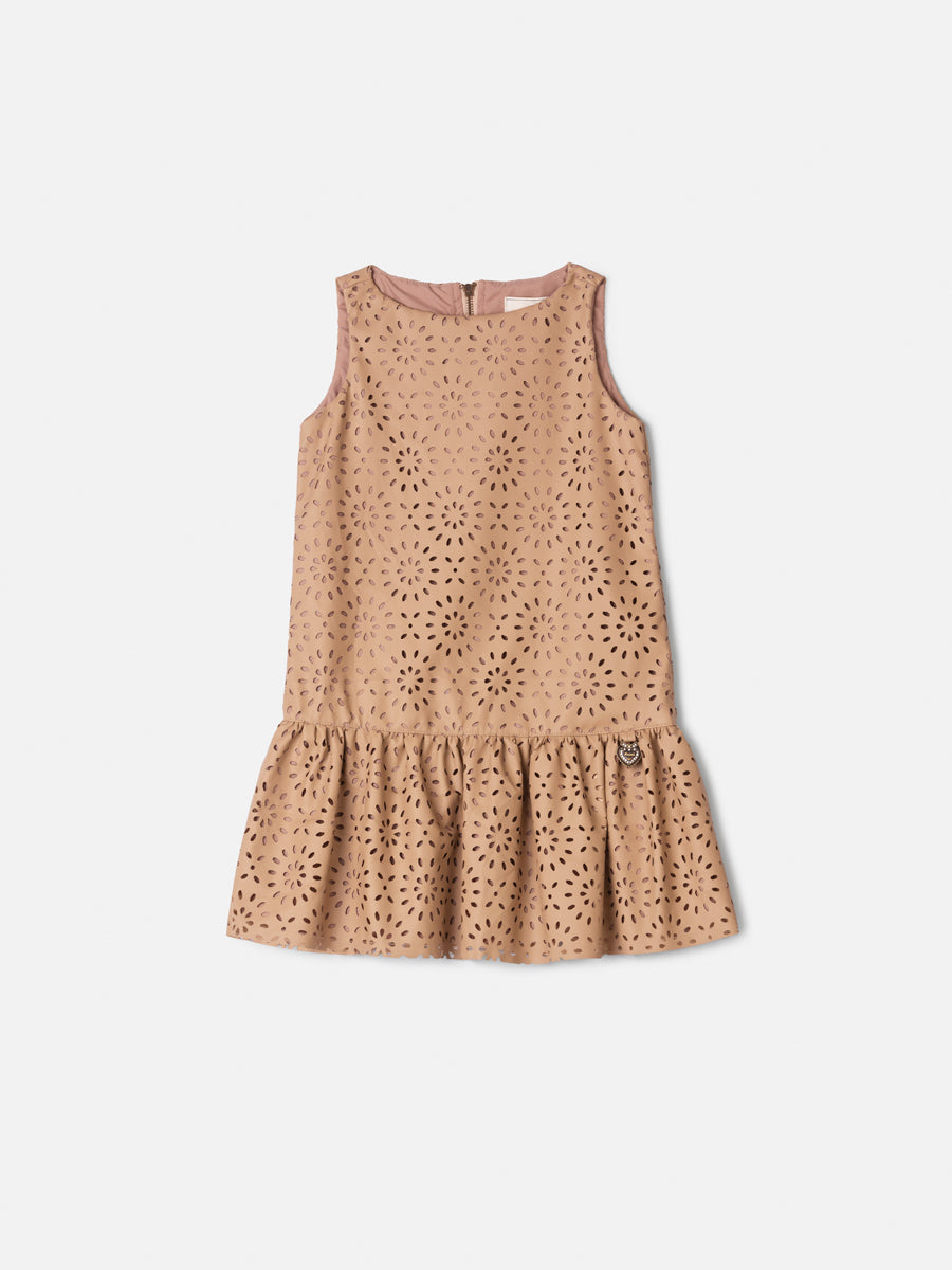 Vestido Couro Vazado Mocca Animê