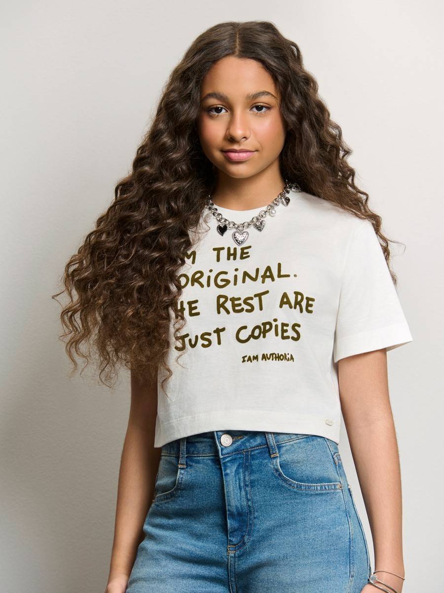 T-Shirt Cropped Perola I Am