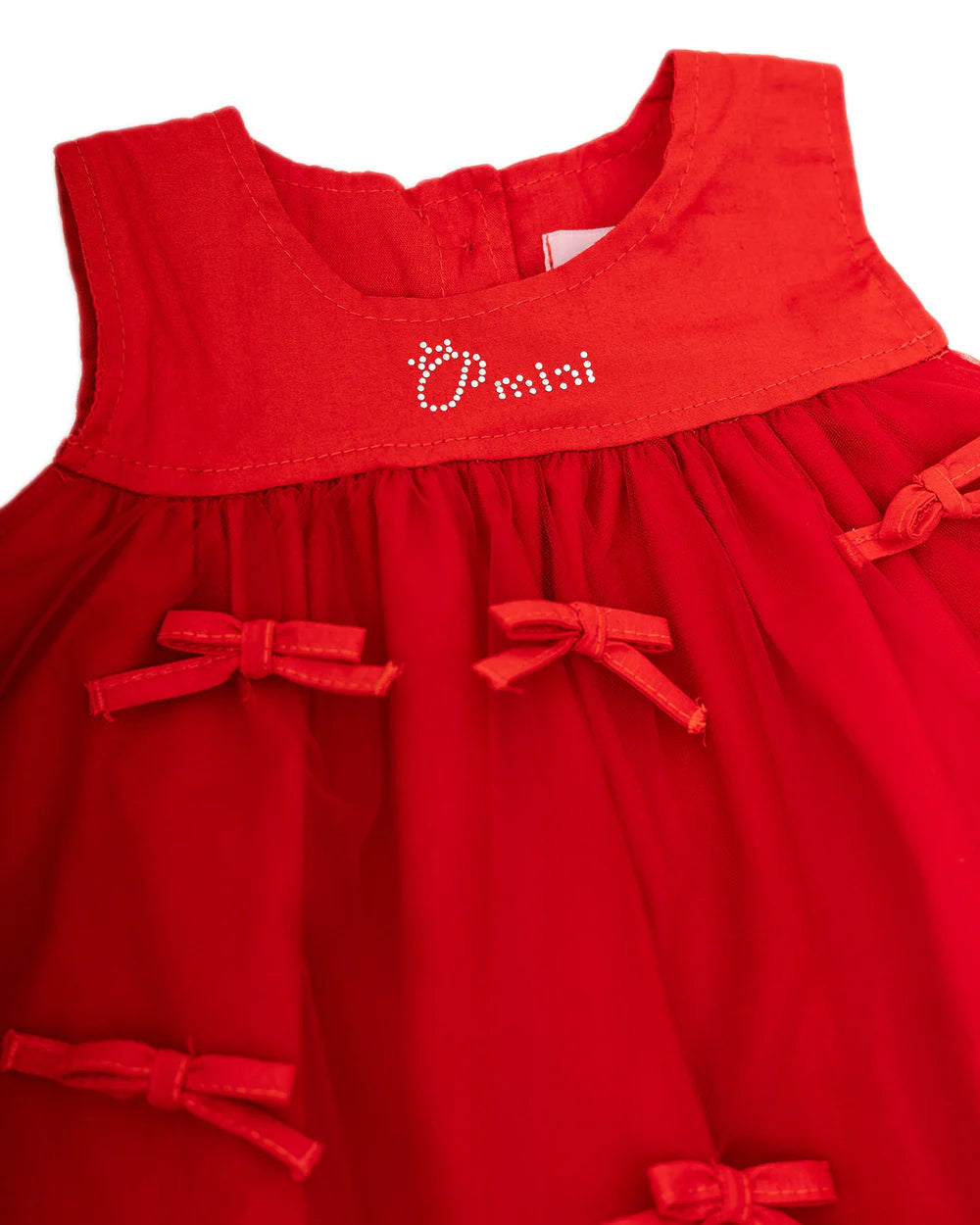 Vestido Tule Mini Lacinhos Pmini Natal Pituchinhus