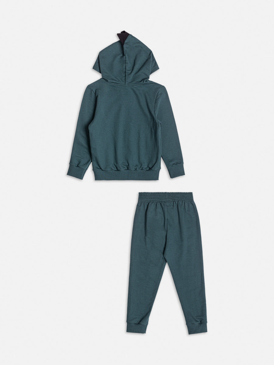 Conjunto Blusao Calca Verde Garrafa Rex - BambolePetit